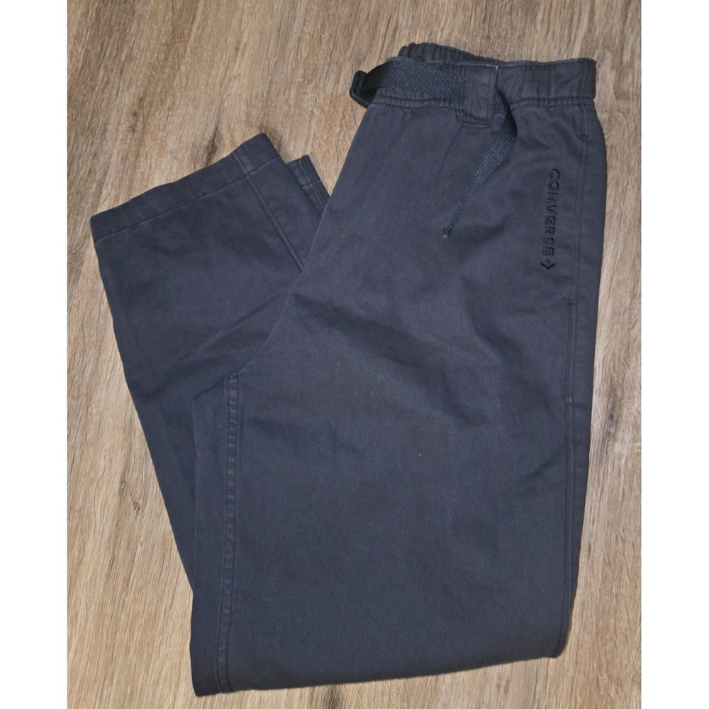 Converse men XS Gray belted Pull-On Baggy Pants Straight 26"